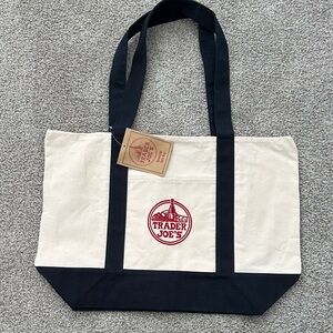 NEW WITH TAGS Trader Joe's Canvas Tote Bag